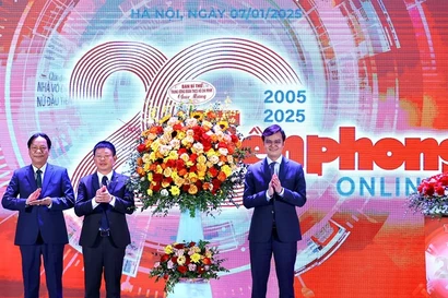 Báo điện tử Tiền Phong nhận Bằng khen của Thủ tướng Chính phủ nhân kỷ niệm 20 năm