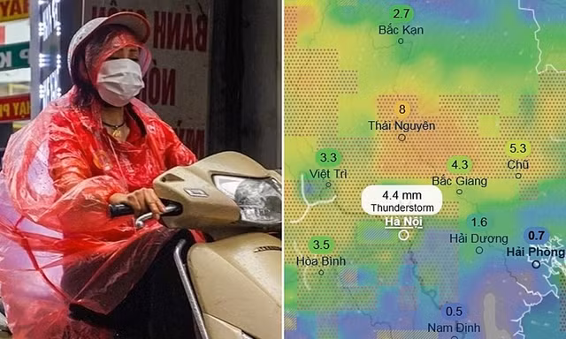 Hà Nội trời mát đầu tháng 5 do gió mùa Đông Bắc