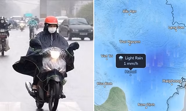 Thời tiết Hà Nội có mưa xen kẽ trong tiết Cốc Vũ