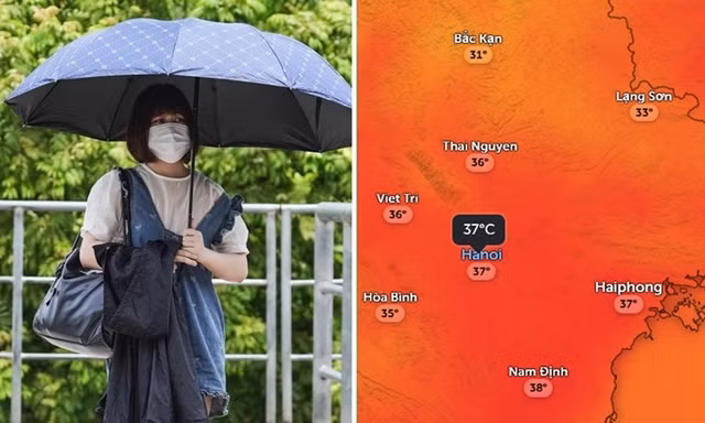 Hà Nội nắng mấy ngày, nhiệt độ lên bao nhiêu trước khi mưa do ảnh hưởng bão?