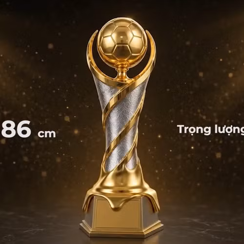 Chiếc Siêu cúp Quốc gia: Dát vàng 24k, mang khát vọng bóng đá Việt