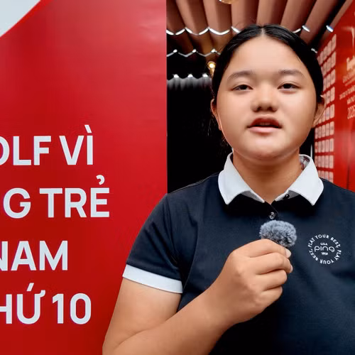 Nhà vô địch Tiền Phong Golf Championship 2024 Nguyễn Bảo Châu và hành trình cân bằng golf với năm học cuối cấp 