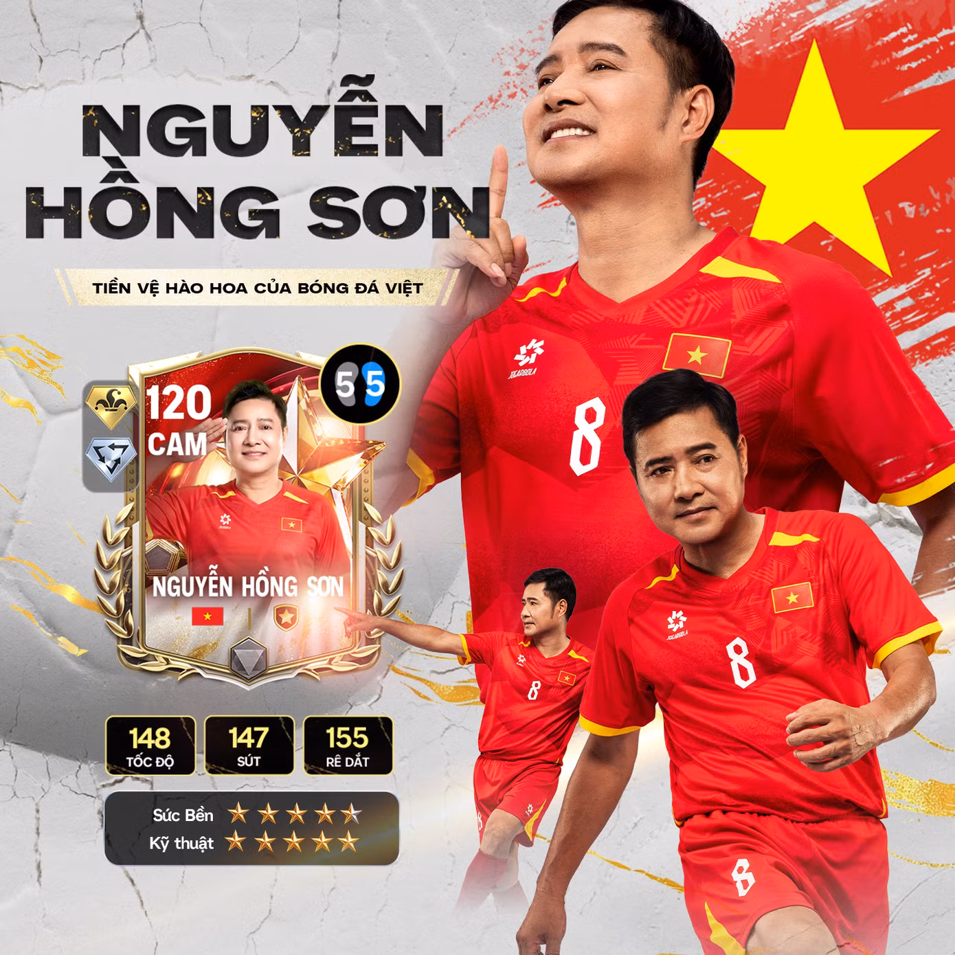 Huyền thoại Hồng Sơn chính thức trình làng FC Mobile VN với OVR lên đến 120 trong mùa thẻ ANS: Việt Nam ảnh 1 Huyền thoại Hồng Sơn chính thức trình làng FC Mobile VN với OVR lên đến 120 trong mùa thẻ ANS: Việt Nam ảnh 1