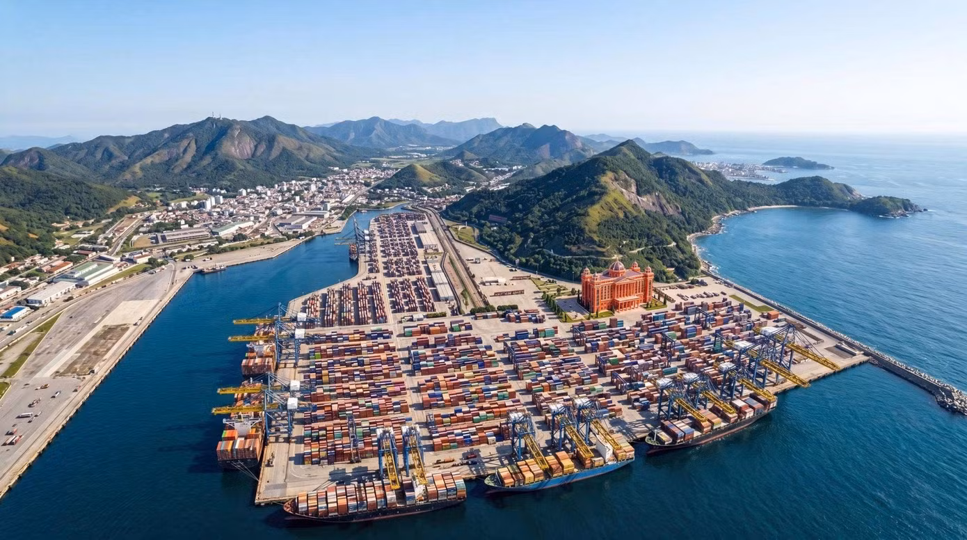 Phối cảnh dự án bến cảng container tại Cảng Liên Chiểu, Đà Nẵng.