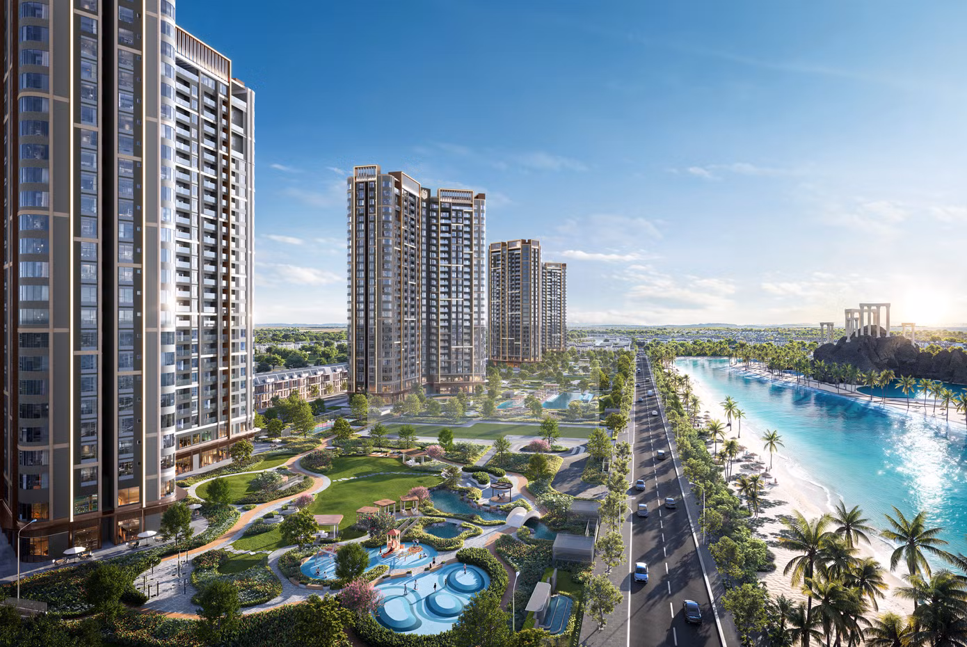 Khu Đông Hà Nội bước vào giai đoạn định hình về vai trò đô thị lẫn chuẩn mực sống, tăng sức hút nhờ hạ tầng và quy hoạch chiến lược. Ảnh: Phối cảnh dự án Masteri Grand Coast.