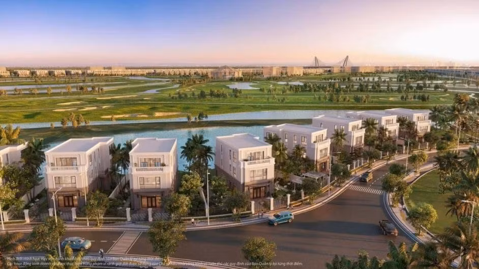 Biệt thự Golf Land hướng ra không gian xanh “vô cực” của sân golf 36 hố, 160 ha