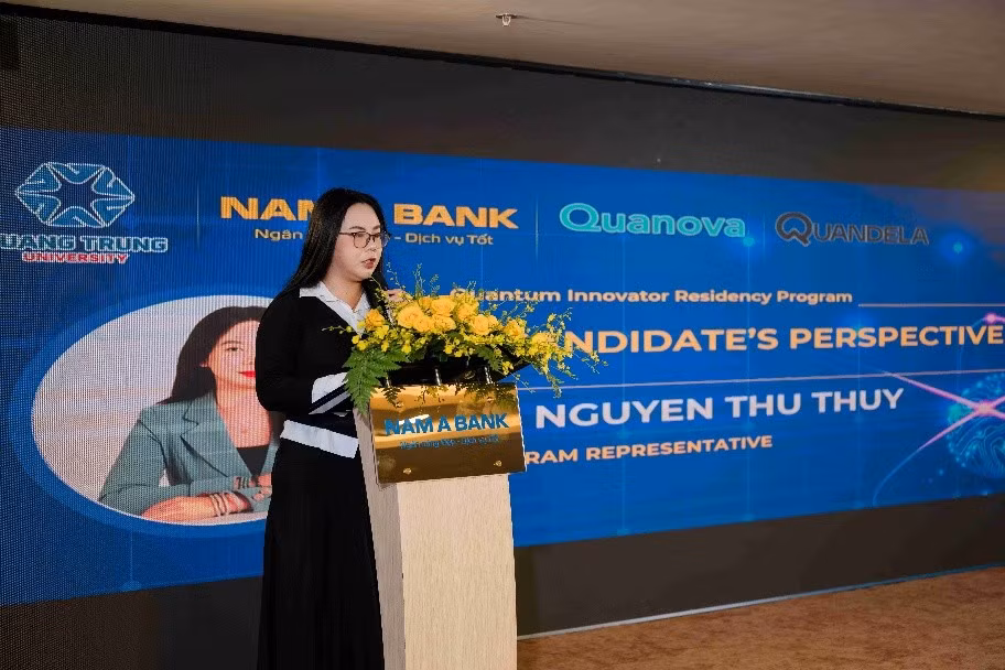 Ứng viên chia sẻ tại Chương trình Phát triển nhân tài lượng tử 2026.