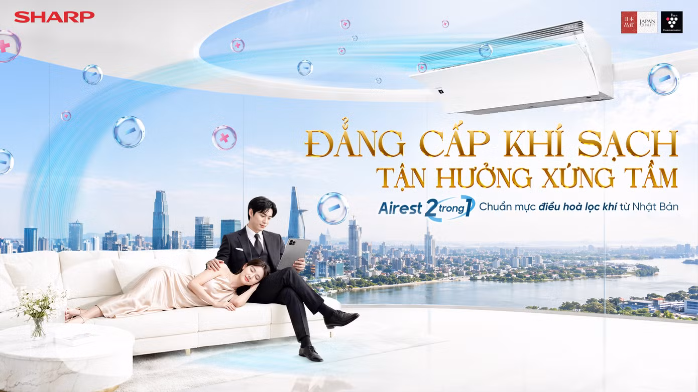 Điều hòa Sharp Airest được vinh danh trong ‘Bộ sản phẩm nâng tầm sống khỏe tiêu biểu’ tại Better Choice Award 2026 ảnh 2 Điều hòa Sharp Airest được vinh danh trong ‘Bộ sản phẩm nâng tầm sống khỏe tiêu biểu’ tại Better Choice Award 2026 ảnh 2