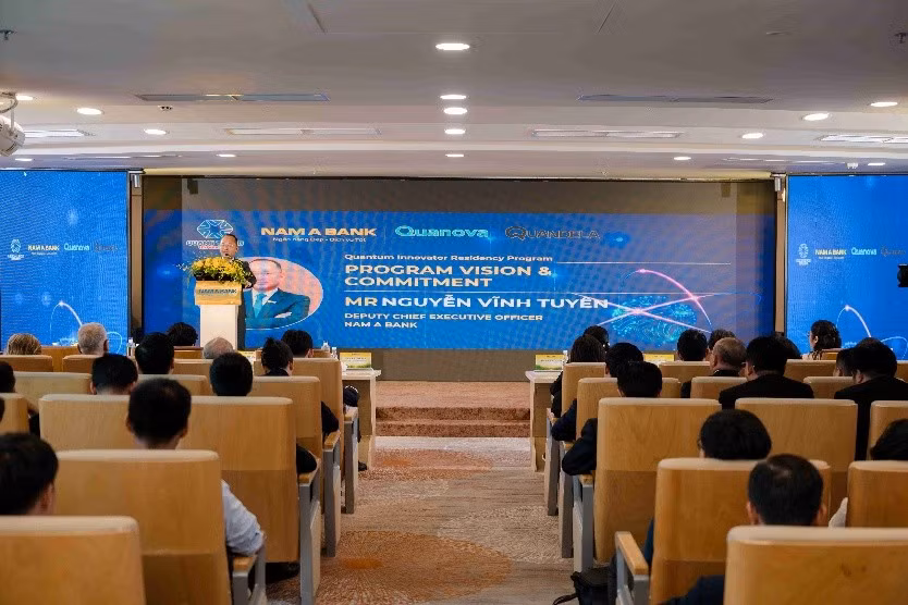 Ông Nguyễn Vĩnh Tuyên – Phó Tổng giám đốc Nam A Bank phát biểu tại chương trình.