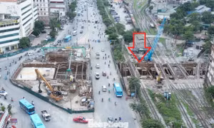 Cận cảnh các 'nút thắt' làm lỡ hẹn thông xe hầm chui Giải Phóng - Kim Đồng