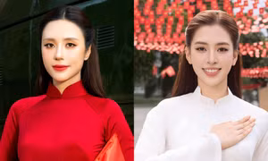 Hoa hậu, á hậu diện áo dài kỷ niệm 51 năm ngày Giải phóng miền Nam, thống nhất đất nước