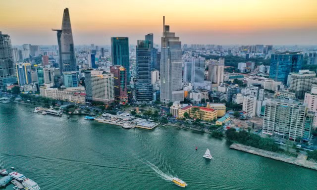 Một góc TPHCM từ trên cao