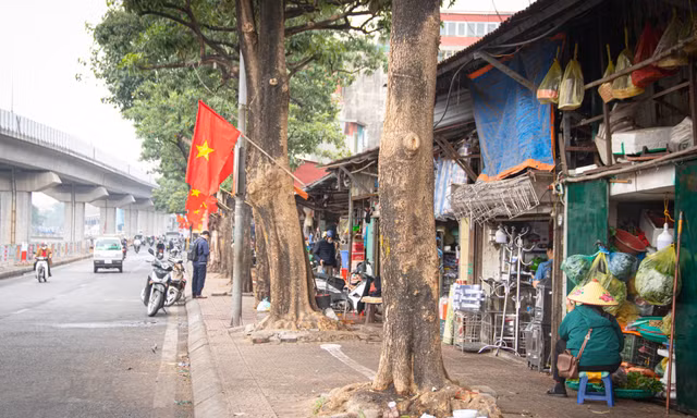 Phố Cầu Mới thông thoáng sau khi dẹp bỏ chợ cóc, chợ tạm