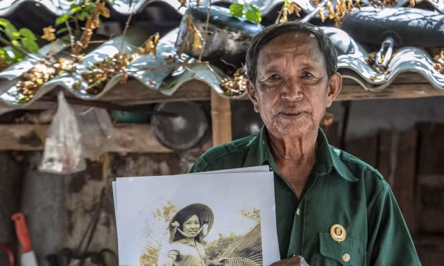 Ông Phạm Văn Đe, người giao liên năm xưa của bác sĩ Đặng Thùy Trâm Ảnh: Lê Văn Chương 