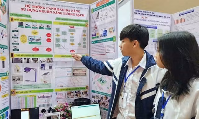 Dự án của học sinh tại cuộc thi KHKT quốc gia 2025 