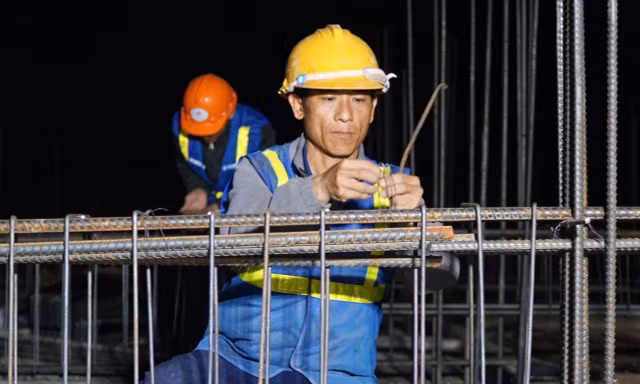 Trường Phổ thông Nội trú liên cấp Tiểu học - THCS Dục Nông lại sáng đèn mỗi đêm Ảnh: Nguyễn Ngọc 