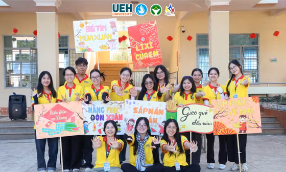 Xuân Tình nguyện 2026: Sinh viên Đại học Kinh tế TP.HCM lan tỏa hơi ấm mùa Xuân