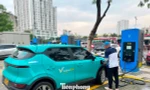 Cận cảnh các trạm sạc xe điện ở bến xe Hà Nội bắt đầu phục vụ người dân