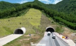 Cận cảnh đường hầm thứ hai cao tốc Diễn Châu - Bãi Vọt hơn 2.100 tỷ 