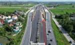 Hình hài nút giao 2 tầng cao tốc Bắc Nam qua Ninh Bình chuẩn bị thông xe
