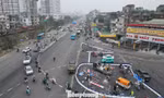 Dựng 3 đảo giao thông tại nút Giải Phóng – Kim Đồng để tổ chức lại giao thông