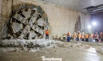 Robot đào ngầm metro đã khoan được đường đến ga Văn Miếu