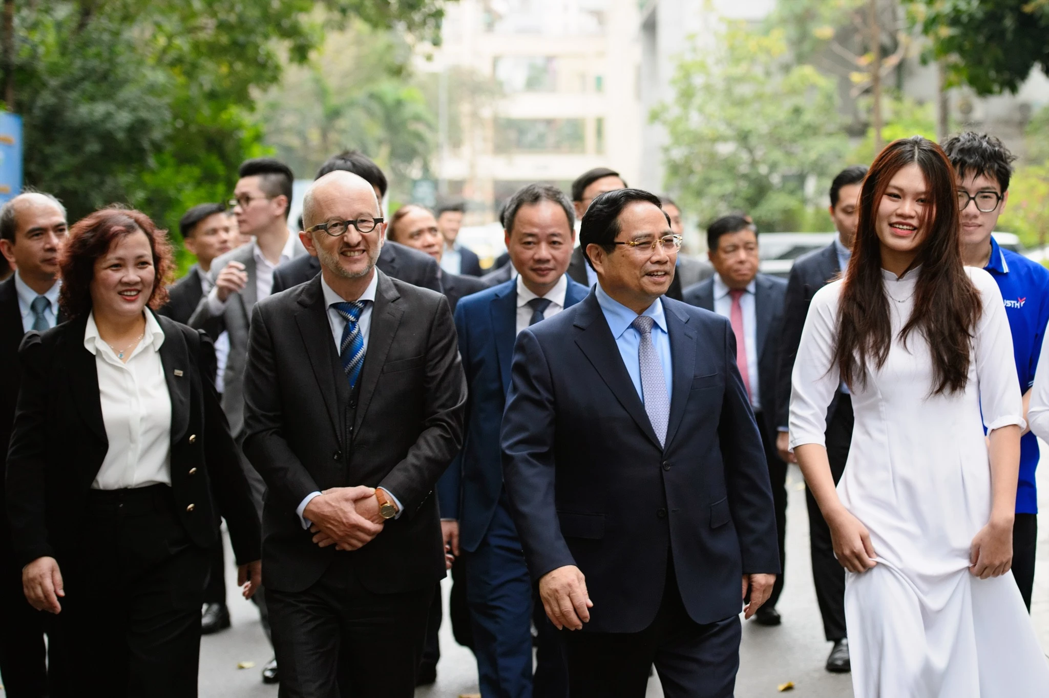Thủ tướng Phạm Minh Chính thăm và chúc Tết Trường Đại học Khoa học và Công nghệ Hà Nội