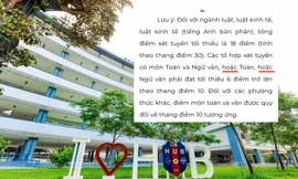 Trường ĐH Ngân hàng TP.HCM phản hồi việc thí sinh trượt dù điểm cao hơn điểm chuẩn