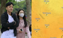 Không khí lạnh ảnh hưởng tới miền Bắc, Hà Nội giảm bao nhiêu độ?