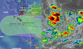 Đường đi của áp thấp nhiệt đới có khả năng mạnh lên thành bão số 6