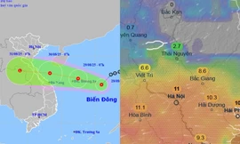 Áp thấp nhiệt đới 93W tiến vào miền Trung, có khả năng thành bão