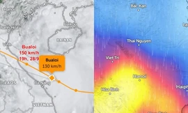 Bão Bualoi dự báo sẽ gây mưa lớn diện rộng ở những khu vực nào?