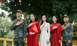 Top 3 Hoa hậu Việt Nam 2024 tham gia hoạt động kỷ niệm 80 năm Quốc khánh 2/9