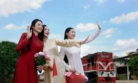 Loạt trang phục ý nghĩa của Top 3 Hoa hậu Việt Nam 2024 trong dịp lễ lớn của dân tộc