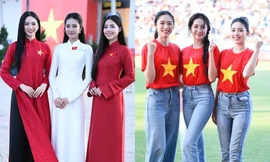 Hoa hậu Hà Trúc Linh và 2 Á hậu diện loạt trang phục ý nghĩa tại các sự kiện lớn