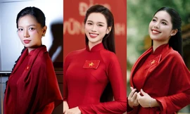 Mẫu áo dài được Đỗ Thị Hà, Lê Hạ Anh và nhiều người đẹp chọn trong dịp Quốc khánh 