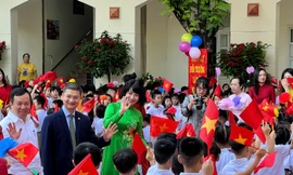 Hà Nội: Trường Tiểu học Tân Định rộn ràng chào đón năm học 2025 - 2026