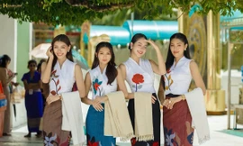 Hoa hậu Thanh Thủy đọ sắc cùng người đẹp "drama" Thae Su Nyein tại Myanmar