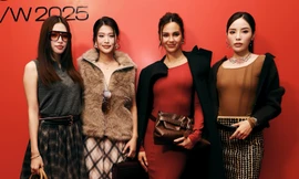 Hoa hậu Tiểu Vy, Kỳ Duyên, Thiên Ân hội ngộ Catriona Gray tại sự kiện thời trang