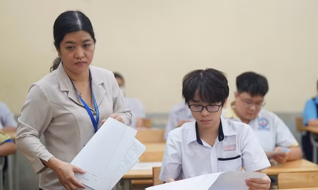 Sở GD&ĐT TPHCM đang lấy ý kiến phương án thi vào lớp 10. Ảnh minh họa: Phạm Nguyễn