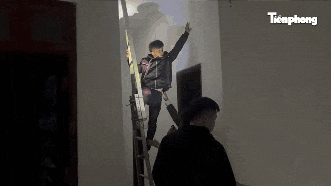 Nhóm đối tượng rượt chém nhau trên đường rồi trèo lên tầng 3 cố thủ khi bị vây bắt