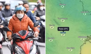 Nhiệt độ thấp nhất ở Hà Nội trong đợt lạnh này là bao nhiêu, ở thời điểm nào?