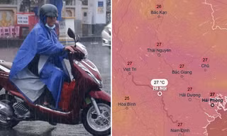 Thời tiết Hà Nội có mưa dông rải rác do ảnh hưởng không khí lạnh yếu