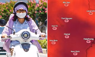 Đợt nắng nóng tại Hà Nội có thể kéo dài qua giữa tháng 8