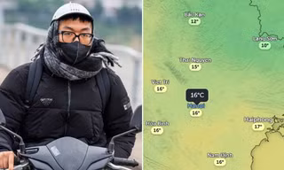 Đêm nay không khí lạnh về miền Bắc, Hà Nội mưa lúc nào và giảm nhiệt ra sao?