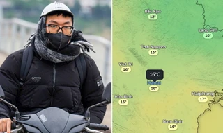 Đêm nay không khí lạnh về miền Bắc, Hà Nội mưa lúc nào và giảm nhiệt ra sao?