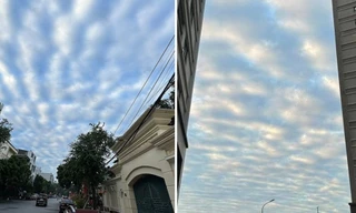 Liên tục xuất hiện mây gợn sóng ở Thủ đô Hà Nội: Báo hiệu gì về thời tiết?