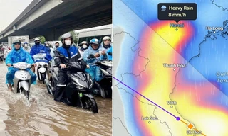 Bão số 10 Bualoi đang di chuyển "thần tốc", dự báo Hà Nội mưa to từ chiều mai
