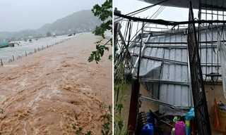 Hình ảnh bão số 4 Co-may đổ bộ Philippines: Ruộng thành biển nước, mảnh vụn tứ tung