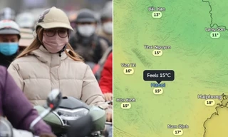 Nơi nào ở miền Bắc rét nhất do không khí lạnh đầu năm? Hà Nội rét bao nhiêu độ?